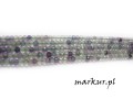 Fluoryt tęczowy fasetka oponka 2/3 mm sznur