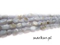 Chalcedon niebieski nugaty 5 -8 mm sznur
