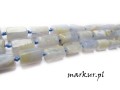 Chalcedon niebieski słupki nieregularne 8 - 12 mm sznur