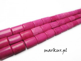 Howlit różowy prostokąt 10/14 mm sznur