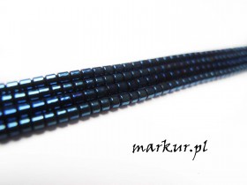Hematyt kolor niebieski pałeczka  2/2 mm sznur