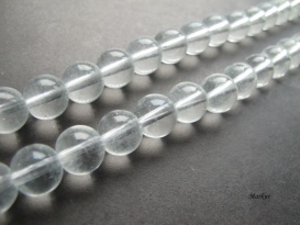 Koraliki szklane crystal kula  6 mm sznur (1)