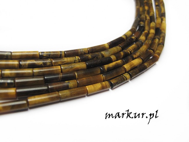 Tygrysie oko pałeczka 4/13 mm sznur