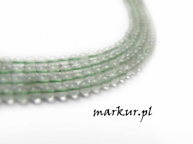 Fluoryt zielony kula  3 mm sznur