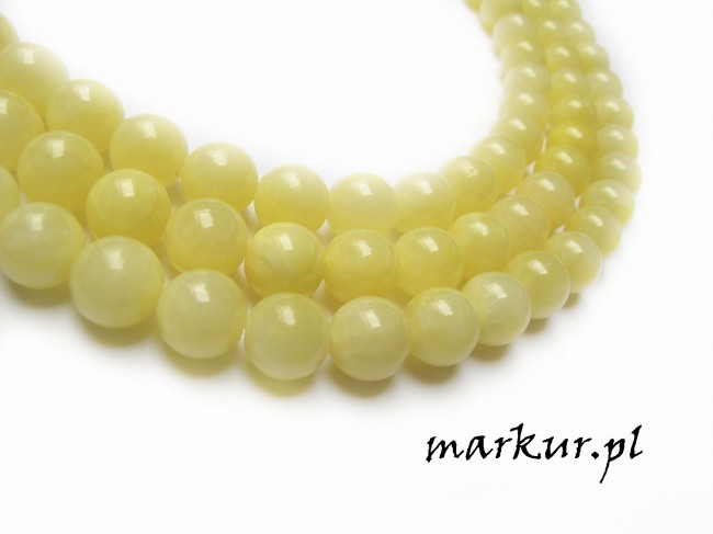 Marmur cytrynowy kula  4 mm sznur (1)