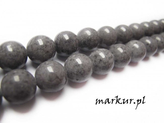 Marmur popielaty kula  4 mm sznur