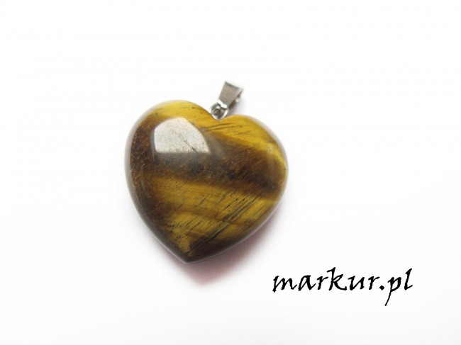 Tygrysie oko serce zawieszka 15 mm (1)