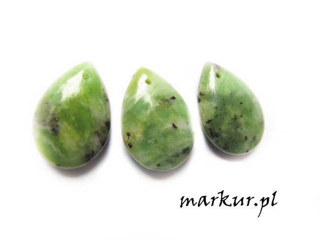 Chryzopraz łezka zawieszka 17/24 mm (1)