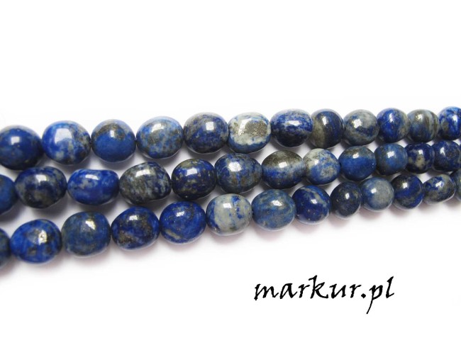 Lapis lazuli nugaty 9-12 mm sznur