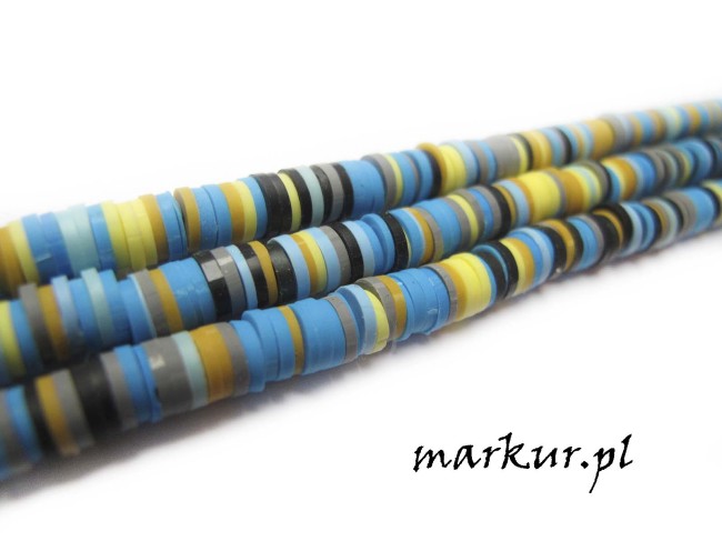 Koraliki fimo 023 talarki 1/6 mm sznur