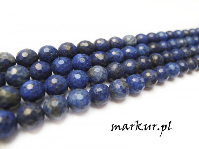 Lapis lazuli fasetka kula  6 mm sznur