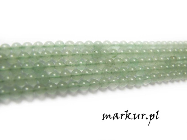 Awenturyn zielony kula  3 mm sznur