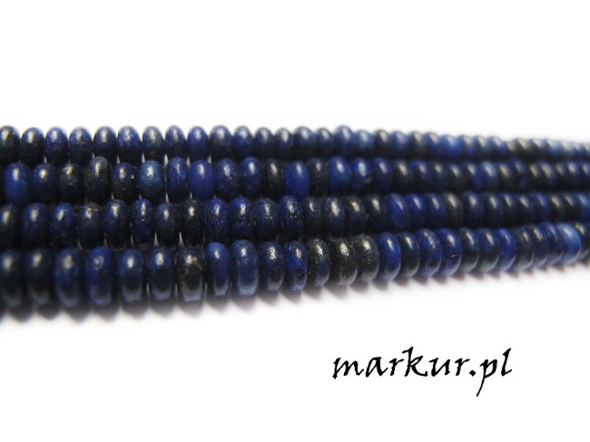 Lapis lazuli oponka 2/4 mm sznur