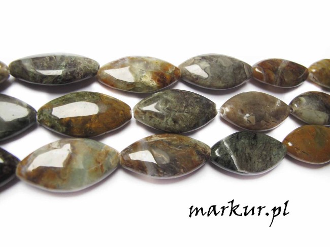 Agat mszysty afrykański rybka 15/30 mm sznur