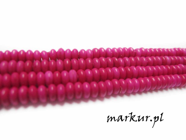 Howlit różowy oponka 2/4 mm sznur