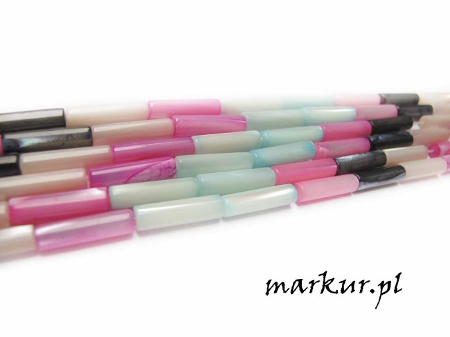 Macica perłowa kolorowa pałeczka 4/13 mm sznur (1)