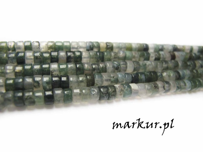 Agat mszysty talarek 2/4 mm sznur