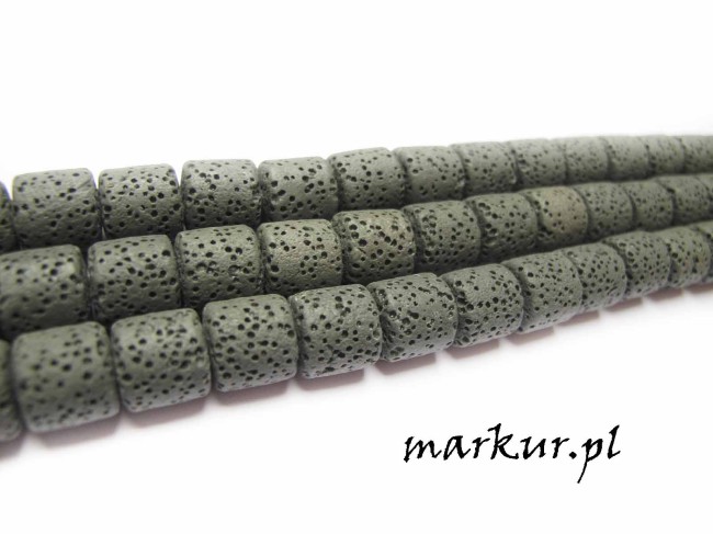 Lawa wulkaniczna khaki wałek 10 mm sznur