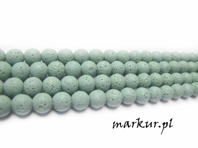 Lawa wulkaniczna miętowa kula  6 mm sznur