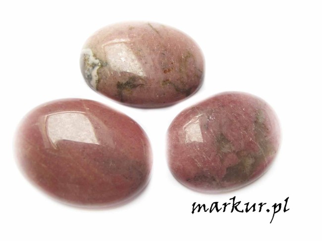 Rodonit kaboszon owal 30/40 mm 