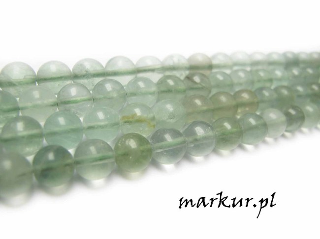 Fluoryt zielony kula  8 mm sznur