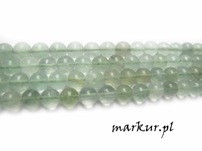 Fluoryt zielony kula  8 mm sznur