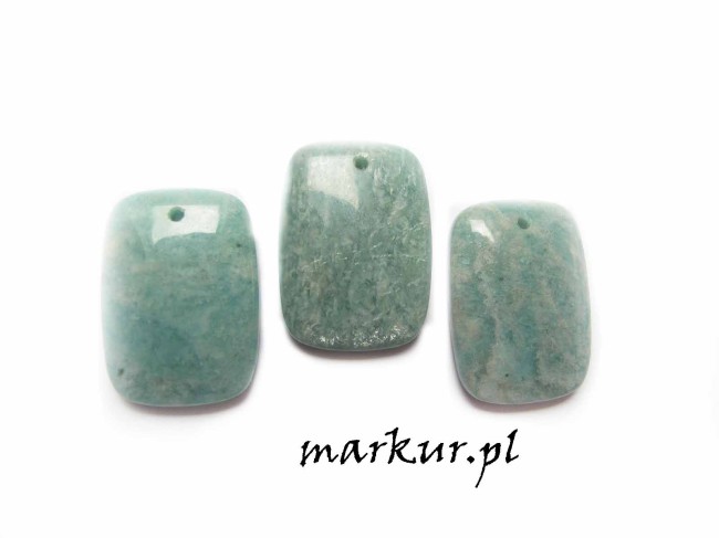 Amazonit brazylijski zawieszka prostokąt 18/25 mm