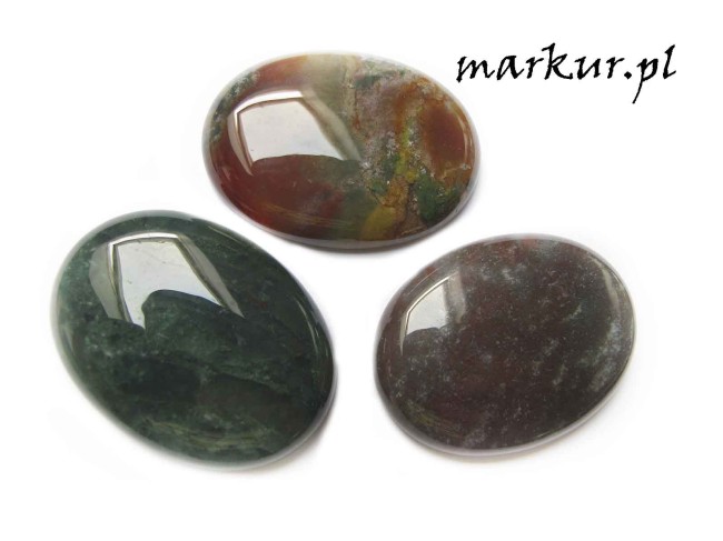 Agat indiański kaboszon owal 30/40 mm  (1)