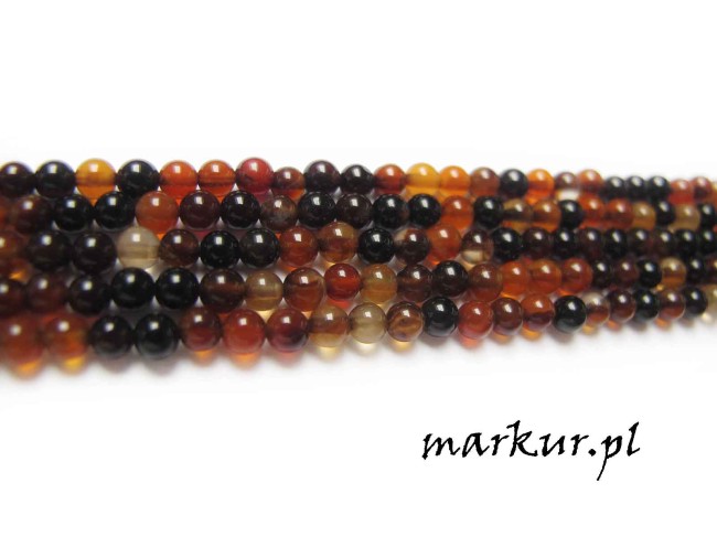 Agat palony kula  3 mm sznur (2)