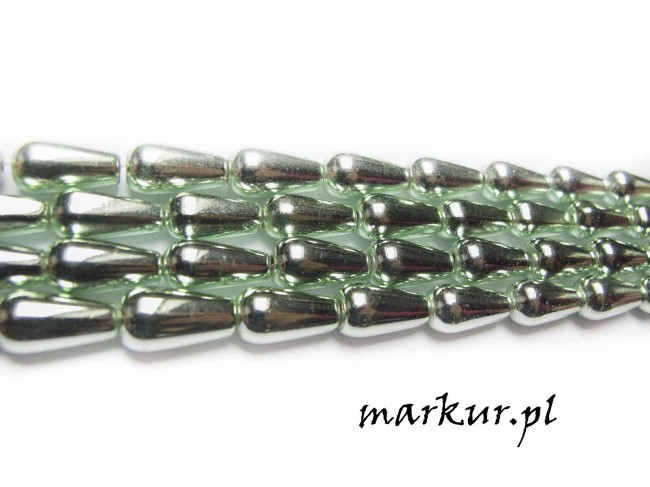 Hematyt kolor pistacjowy łezka 8/16 mm sznur (2)