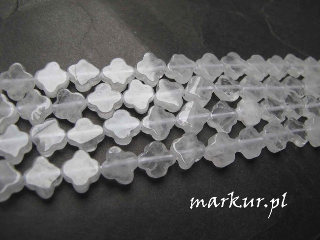 Kwarc górski koniczyna 10 mm sznur (1)