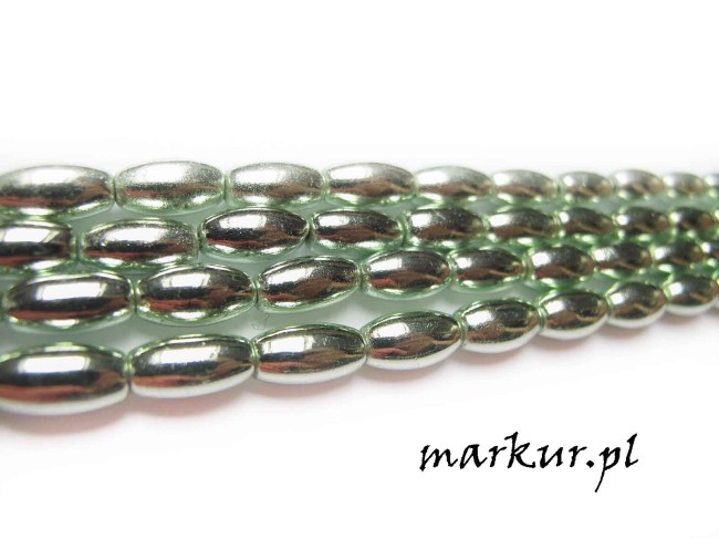 Hematyt kolor pistacjowy ryż 6/12 mm sznur (1)