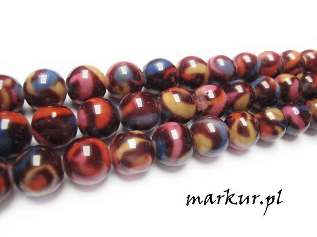 Muszla rekonstruowana mix kolor kula 16 mm sznur (1)