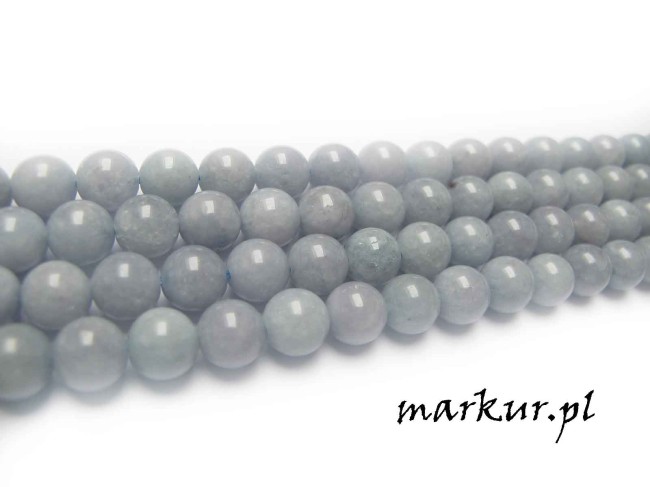 Jadeit jeansowy kula  6 mm sznur (1)