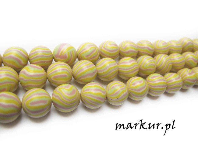Koraliki fimo kula 13 mm sznur (1)