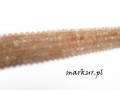 Kamień słoneczny fasetka oponka 2/3 mm sznur