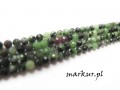 Ruby zoisite fasetka kula  3 mm sznur