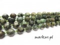 mini: Turkus afrykański naturalny fasetka beczka 10 mm sznur (2)