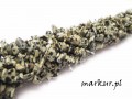 Jaspis dalmatyńczyk sieczka drobna  4 - 8 mm sznur