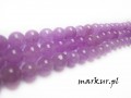 Jadeit lawendowy kula  6 mm sznur