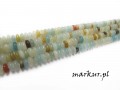 Amazonit multicolor oponka  2/4 mm sznur