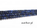 Lapis lazuli fasetka kula  2 mm sznur