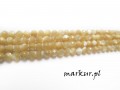 Macica perłowa beżowa fasetka kula  2 mm sznur