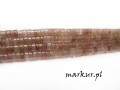 Kwarc rubinowy talarek 2/4 mm sznur