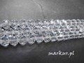 Koraliki szklane crystal fasetka kula  8 mm sznur
