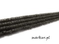 Lawa wulkaniczna czarna talarek 2/4 mm sznur