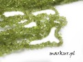 Peridot sieczka drobna  3 - 7 mm sznur 80 cm