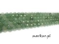 Awenturyn zielony fasetka kula  4 mm sznur