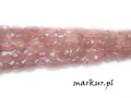 Kwarc różowy Madagaskar nugaty 5 - 8 mm sznur
