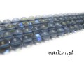 mini: Kwarc górski szary platerowany/zgrzewany kula  6 mm sznur (1)